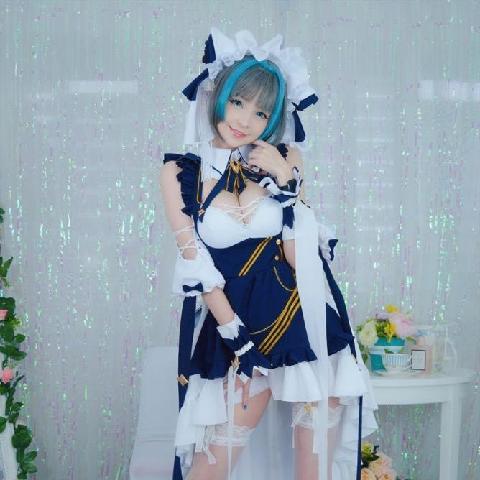 【色图】标致可人巨乳嫩模Cosplay 魔法少女露逼写真- 柴郡三次元
