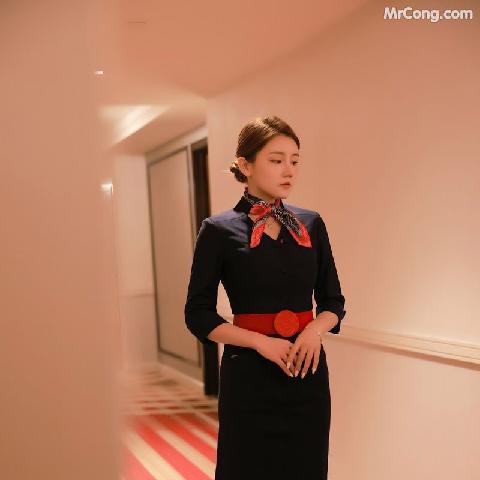 【色图】年轻漂亮见习空姐与机长的升级评估面试 - 夏西CiCi